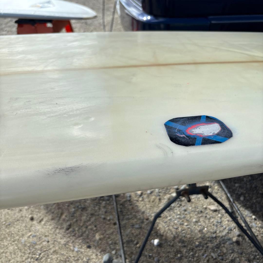 ウエムラサーフボードデザイン9.2ロングボードクリーム色