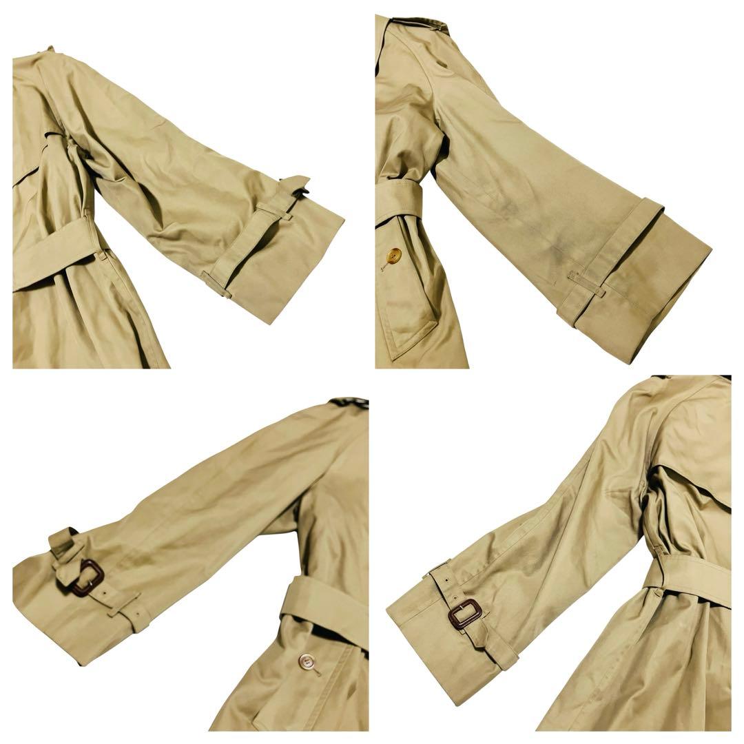 バーバリーズ ベルト付 トレンチ ノバチェック ベージュ ステンカラーコート