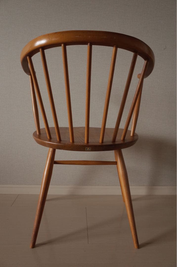 アーコールERCOLスモーカーズチェア/カウホーンチェア/英国アンティークチェア