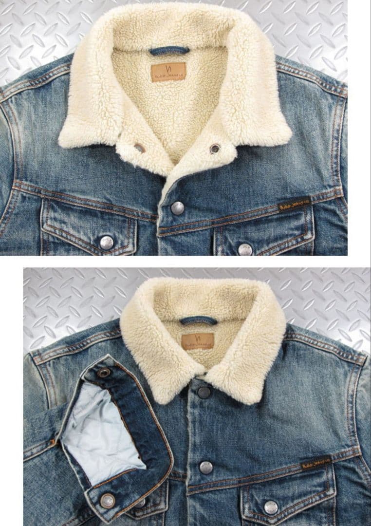 Nudie Jeans ヌーディージーンズ LENNY ボア付 Gジャン