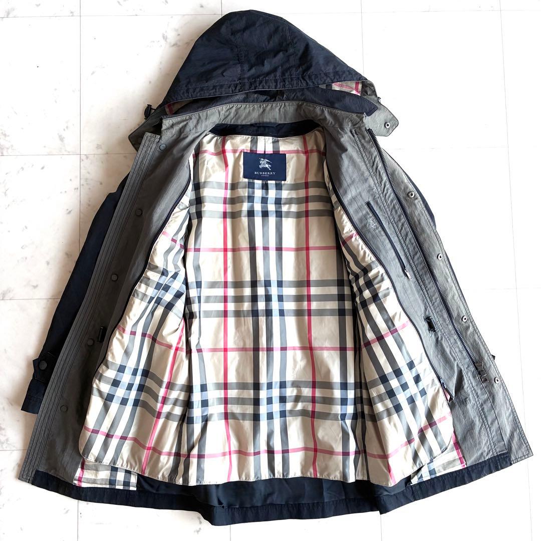 バーバリーロンドン モッズコート ダウンライナー付き Mサイズ