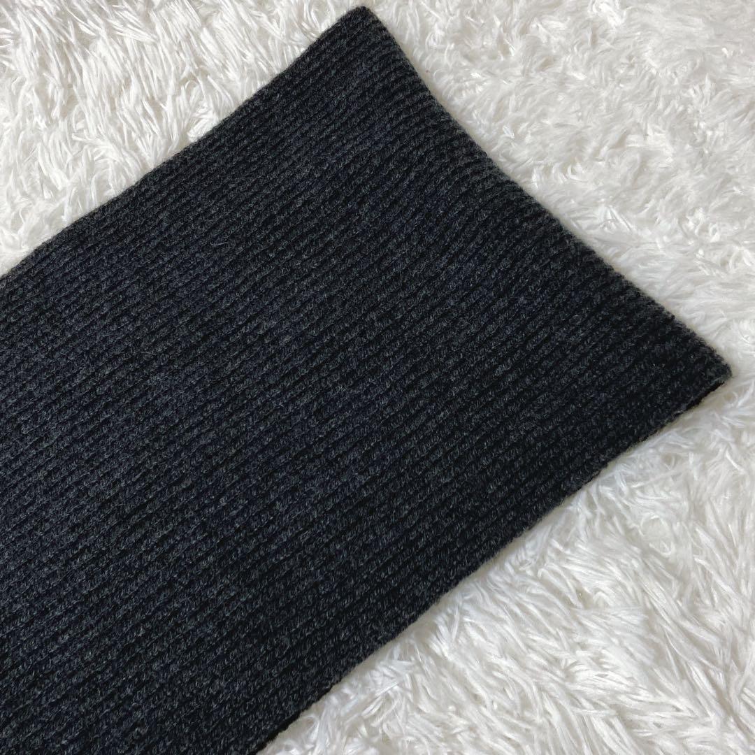 近年モデル⭐️ジョンストンズオブエルガン　リブ　マフラー　ウール　カシミヤ　美品