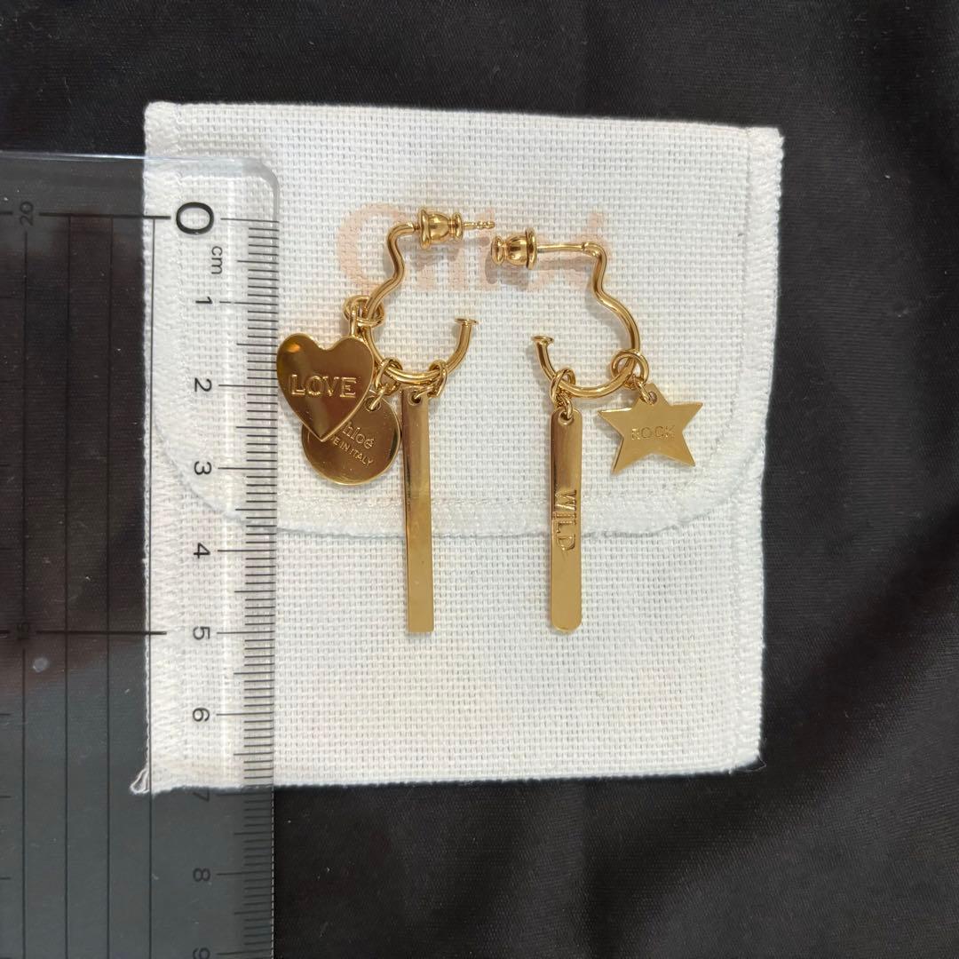 【美品】クロエ　ピアス　ハート　星モチーフ