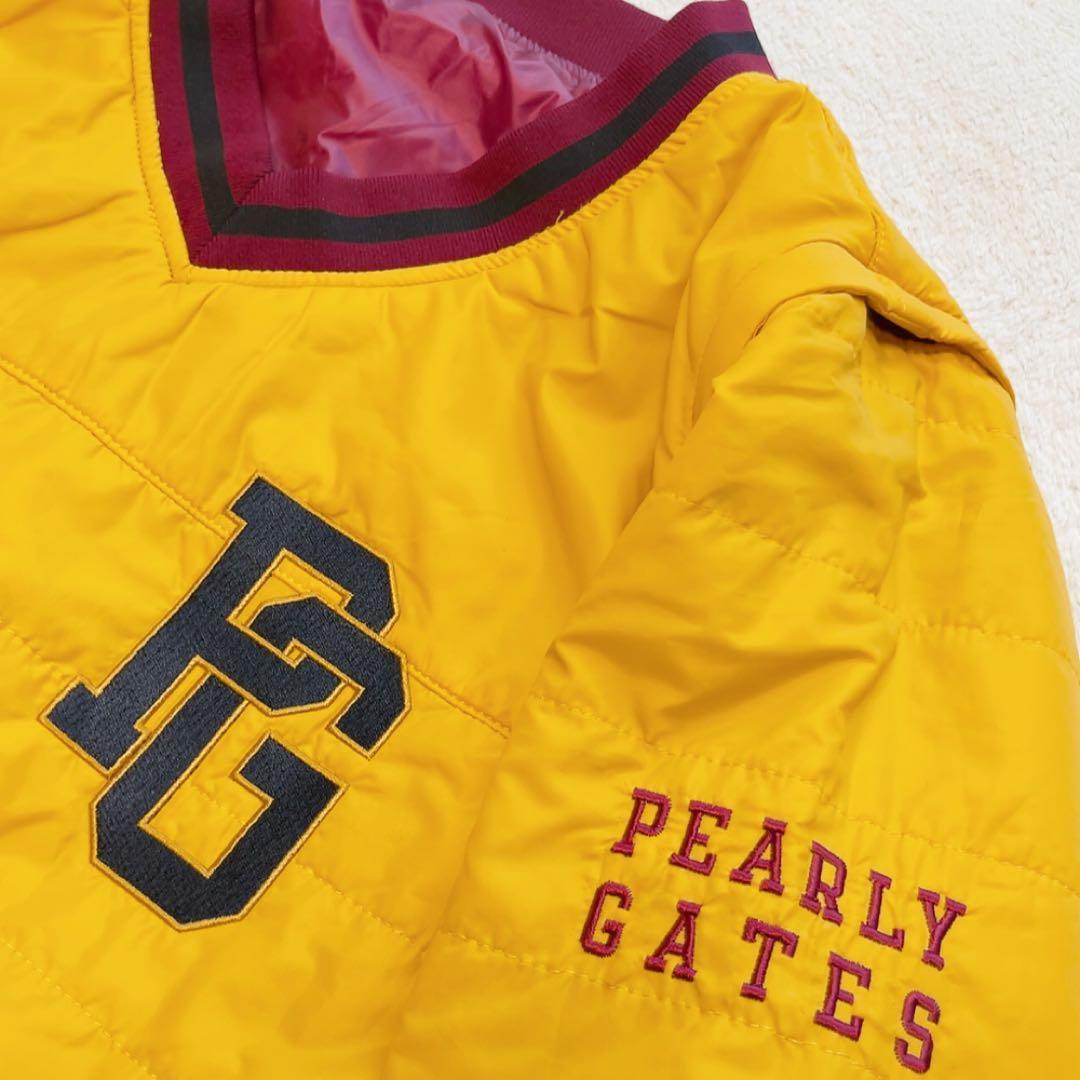 美品　パーリーゲイツ　リバーシブル　4way　中綿　スニード　ベスト　ワッペン