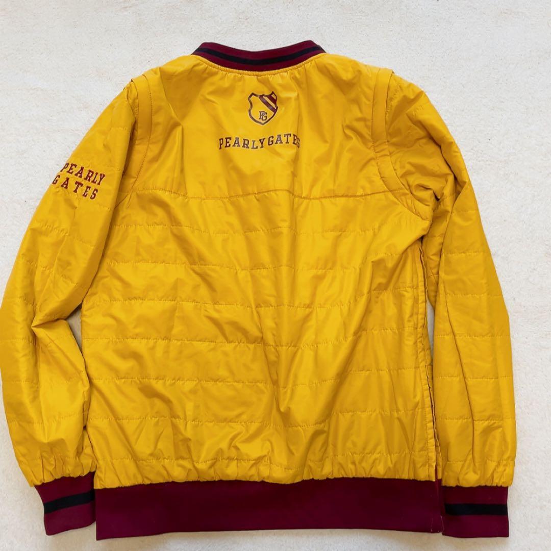 美品　パーリーゲイツ　リバーシブル　4way　中綿　スニード　ベスト　ワッペン