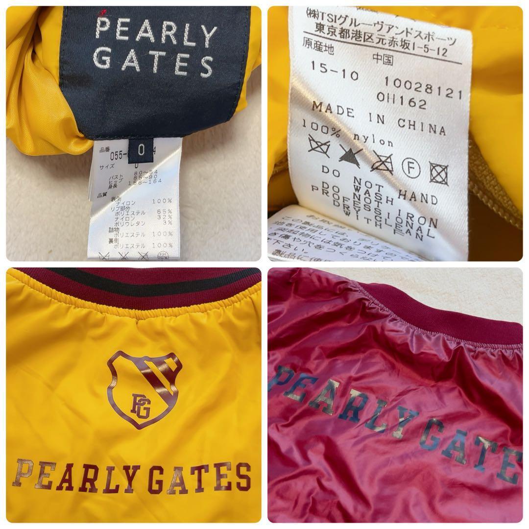 美品　パーリーゲイツ　リバーシブル　4way　中綿　スニード　ベスト　ワッペン