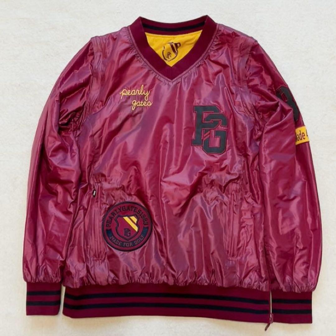 美品　パーリーゲイツ　リバーシブル　4way　中綿　スニード　ベスト　ワッペン