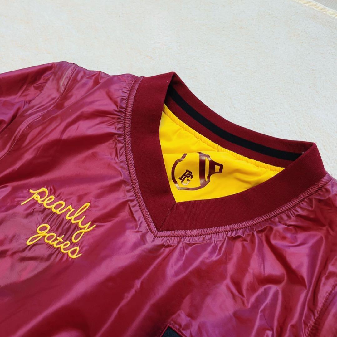 美品　パーリーゲイツ　リバーシブル　4way　中綿　スニード　ベスト　ワッペン