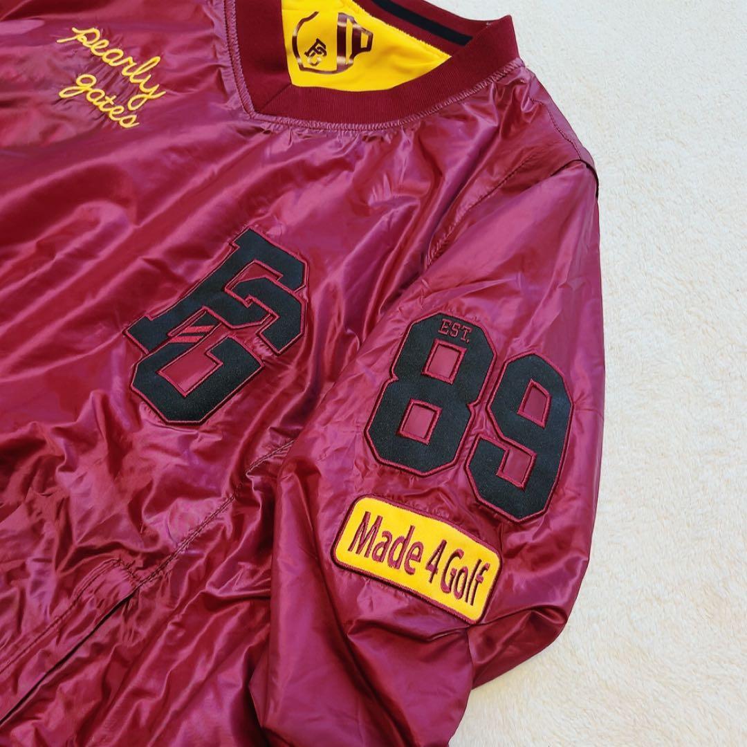 美品　パーリーゲイツ　リバーシブル　4way　中綿　スニード　ベスト　ワッペン