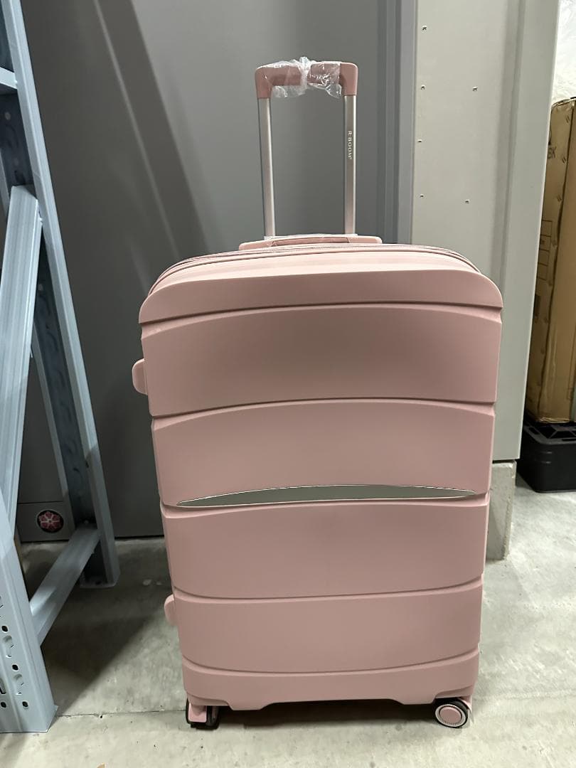 無印良品 ストッパー付き ハードキャリーケース 中型（60L） レッド