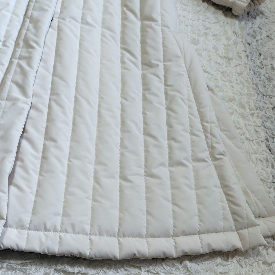 未使用級★perna キルティング ロング ダウンコート ベスト 白 セット売り