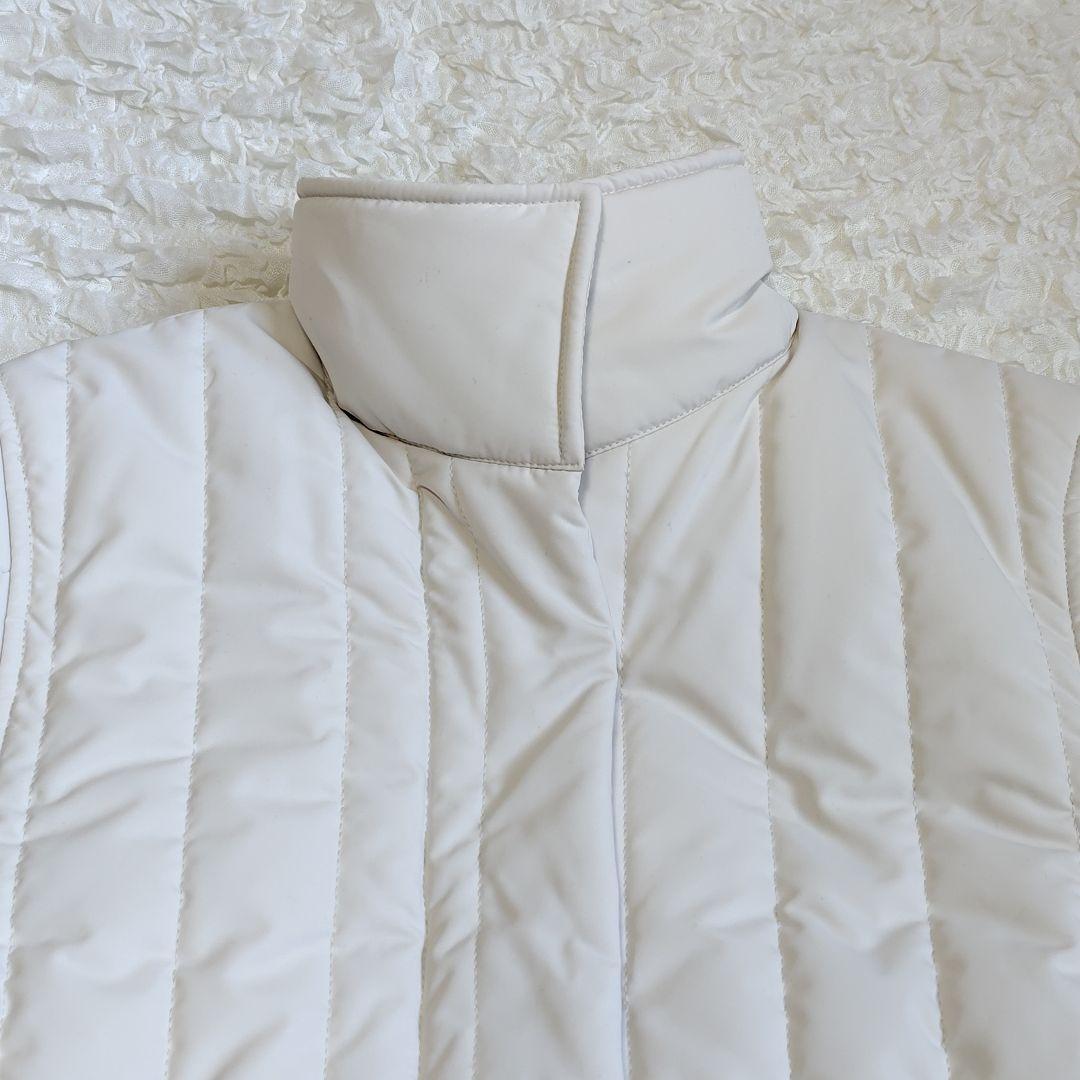 未使用級★perna キルティング ロング ダウンコート ベスト 白 セット売り