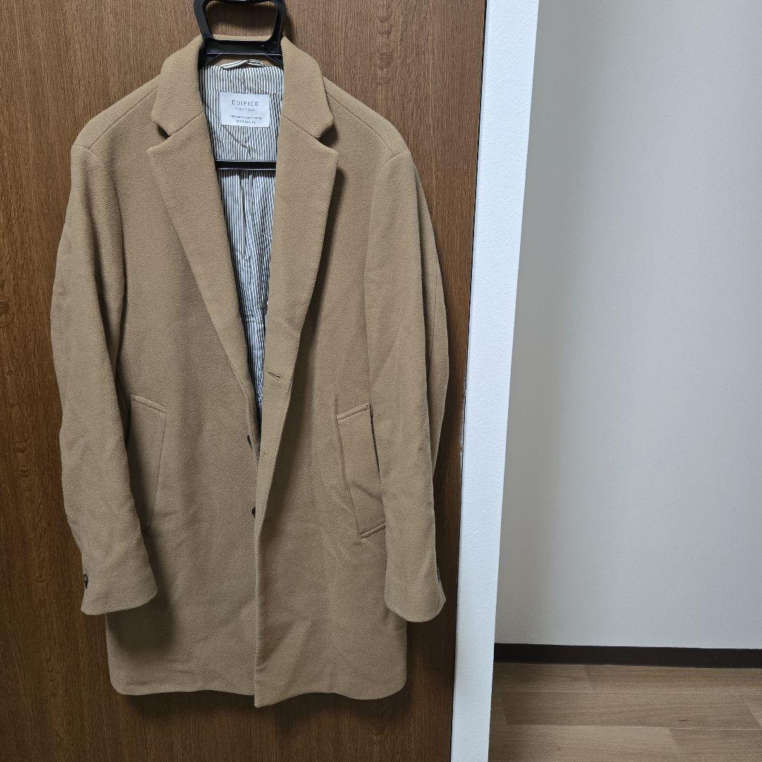 ÉDIFICE エディフィス ベージュ チェスターコート サイズ50 メンズ