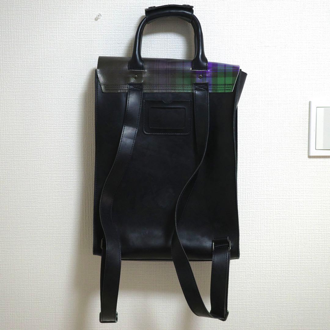 Dr. Martens タータンチェック　レザーリュック・バックパック