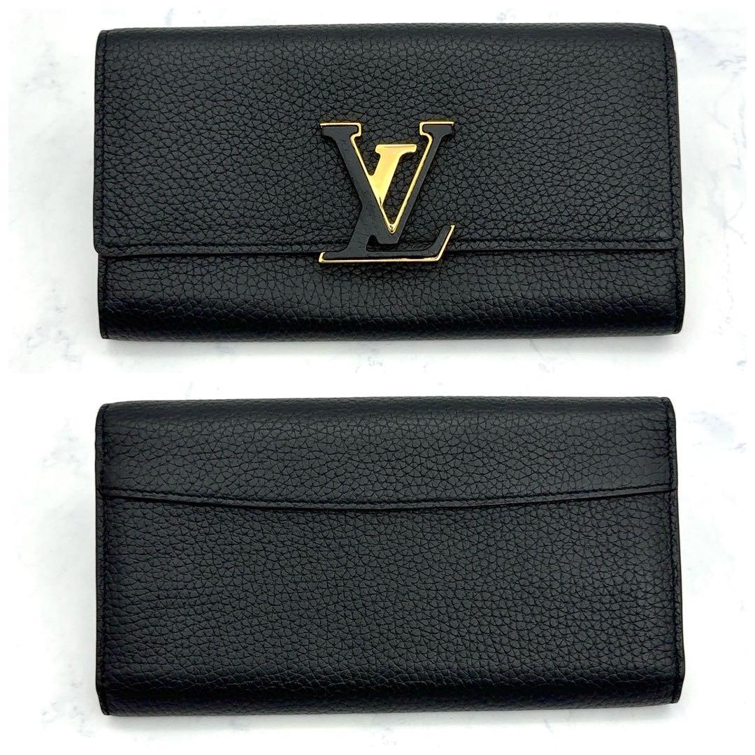 【☆やまちゃん☆】ルイヴィトン トリヨン ポルトフォイユ カプシーヌ ノワ
