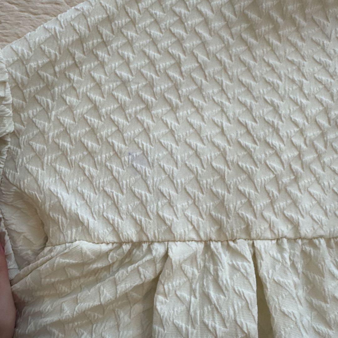 【新品未使用】ココディール　ジャカードパフスリーブコート