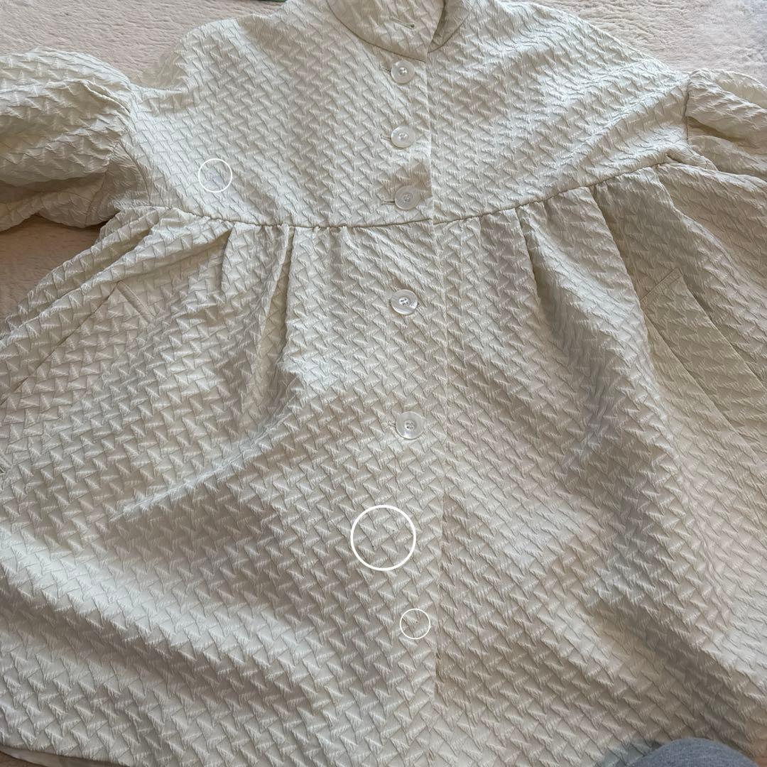 【新品未使用】ココディール　ジャカードパフスリーブコート