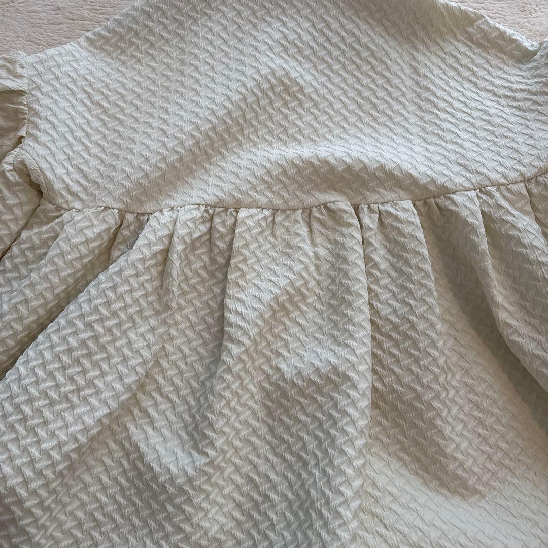 【新品未使用】ココディール　ジャカードパフスリーブコート