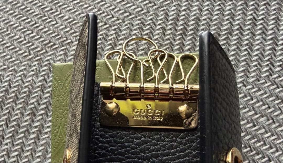 GUCCI グッチ ダブルG バイカラー キーケース
