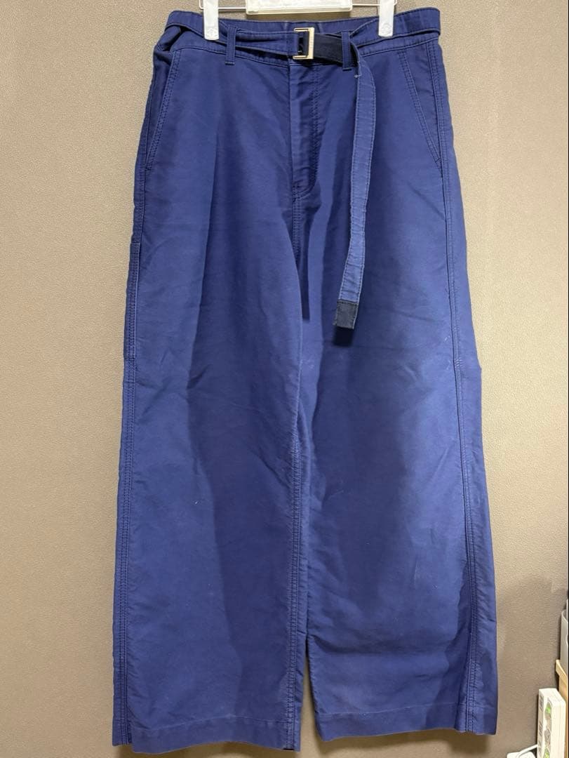 値下」SACAI men´s 2024ss フレンチワークパンツ size3