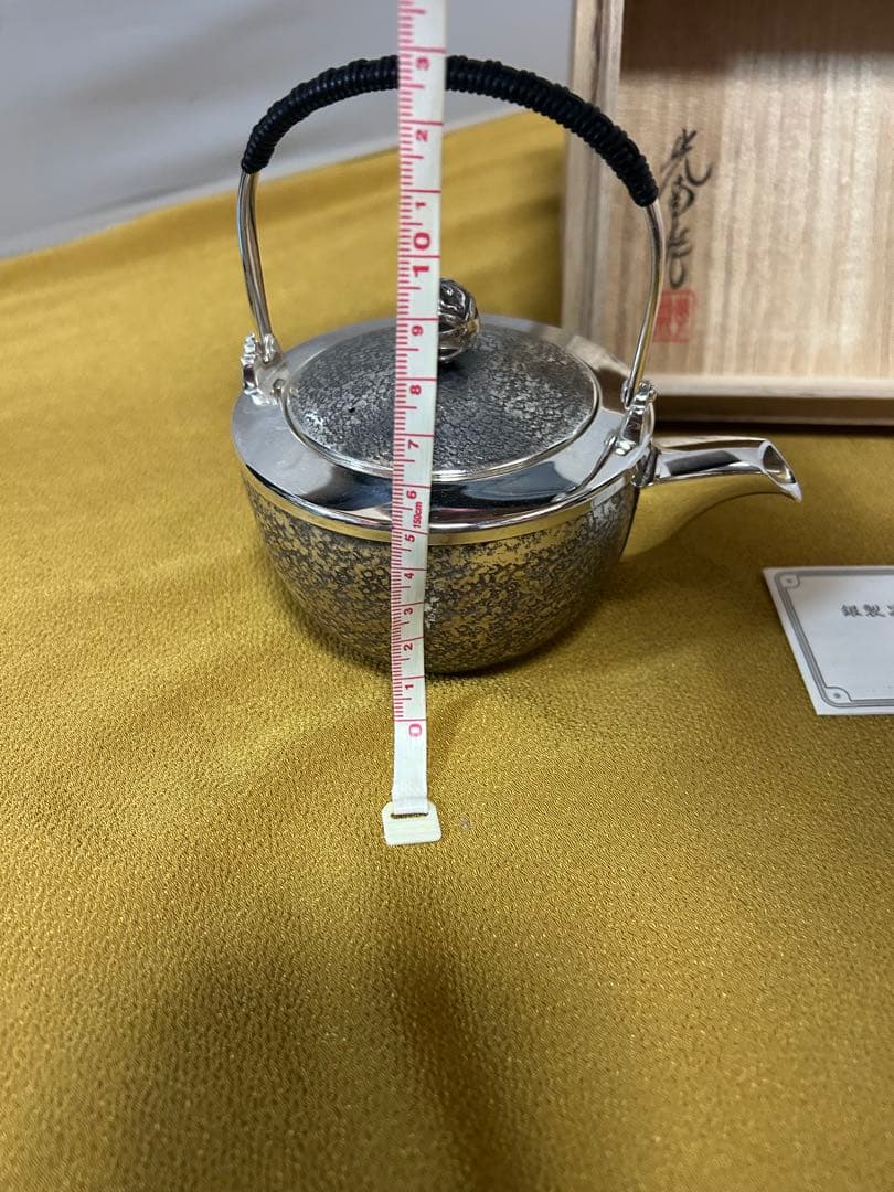 純銀　二代　石黒光南作　急須　　321g