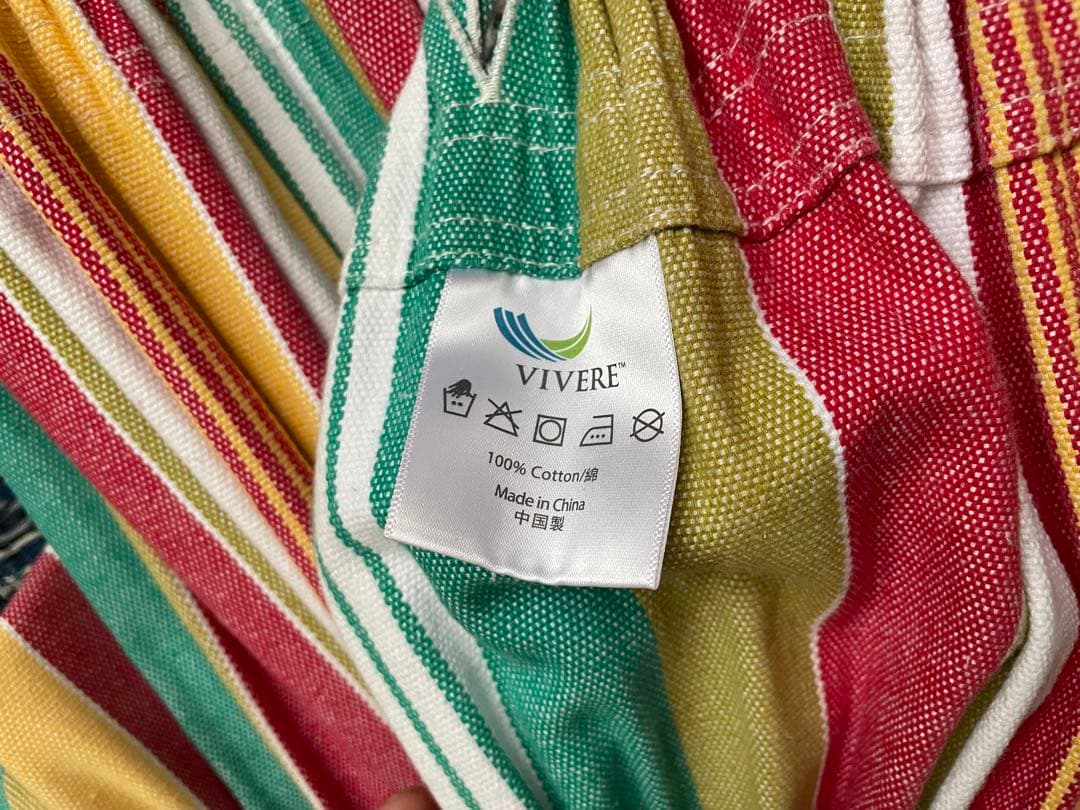 室内のみ使用　VIVERE ストライプハンモック 100%コットン　ビブレ