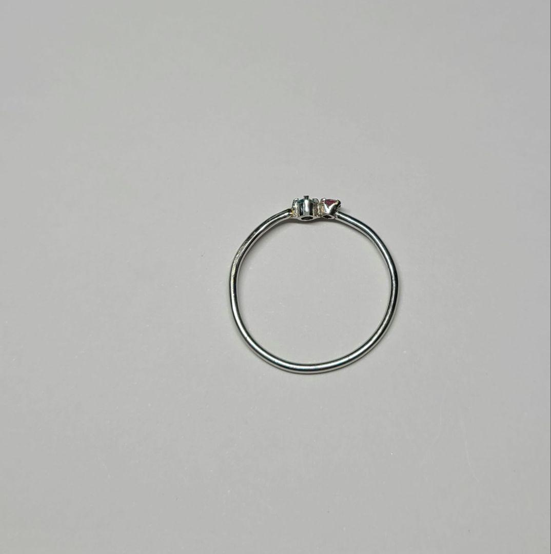 ☆バターリャパライバトルマリン&パパラチアサファイアリングPt900