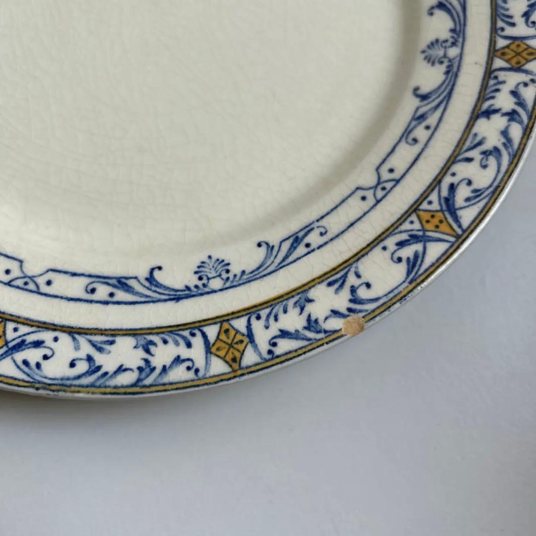 フランスアンティーク クレイユモントロー コルベール デザート皿