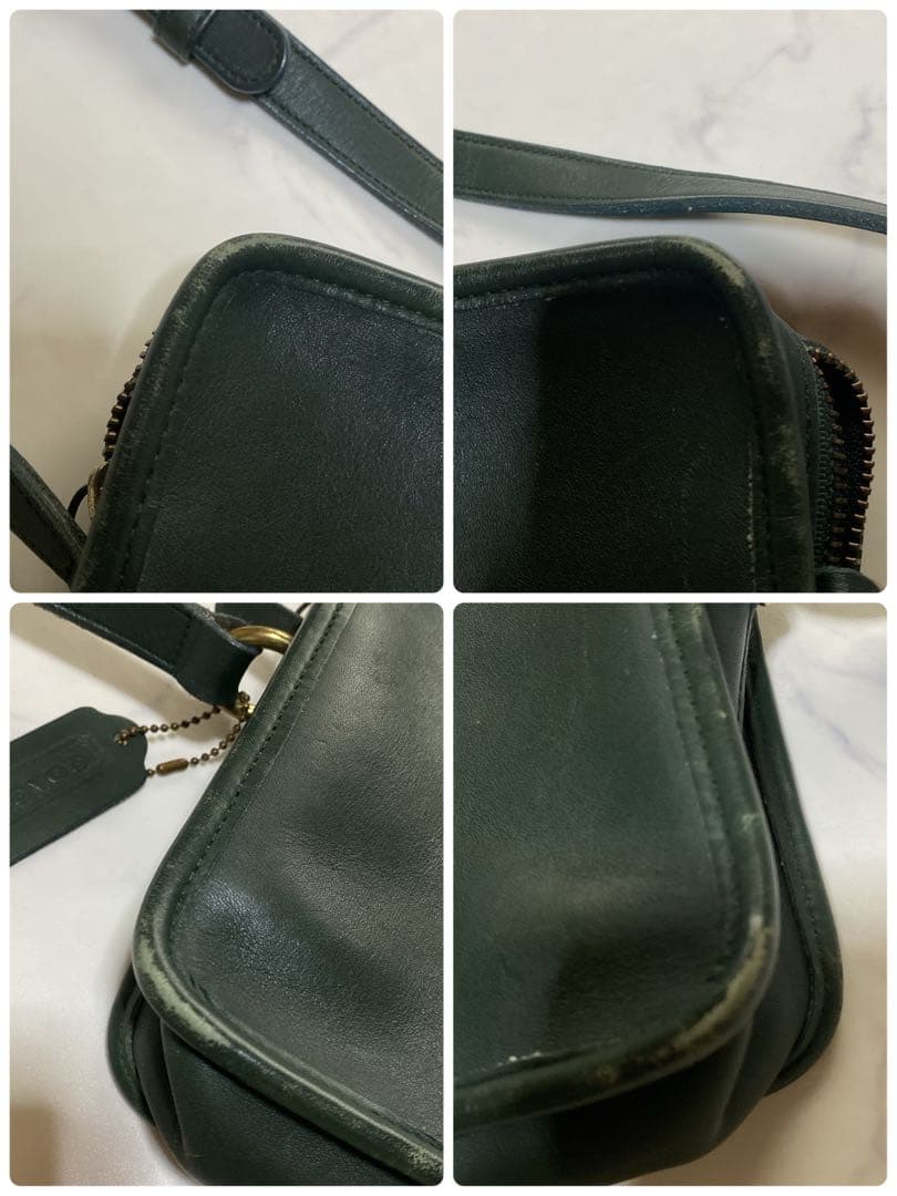 COACH オールドコーチ ショルダーバッグ クロスボディ USA製 グリーン