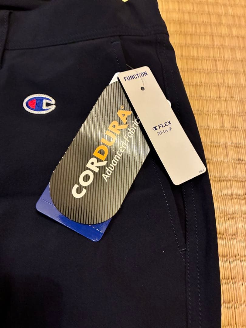 Champion 速乾 ショートスリーブモックネックシャツ、ショートパンツセット