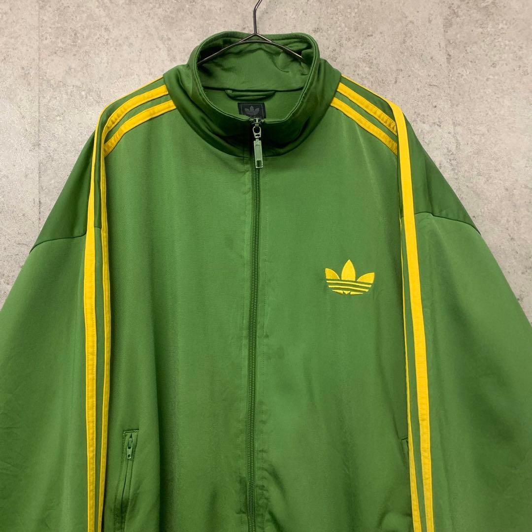 【レアカラーXL☆EU輸入90s】アディダス トレフォイル刺繍トラックジャケット