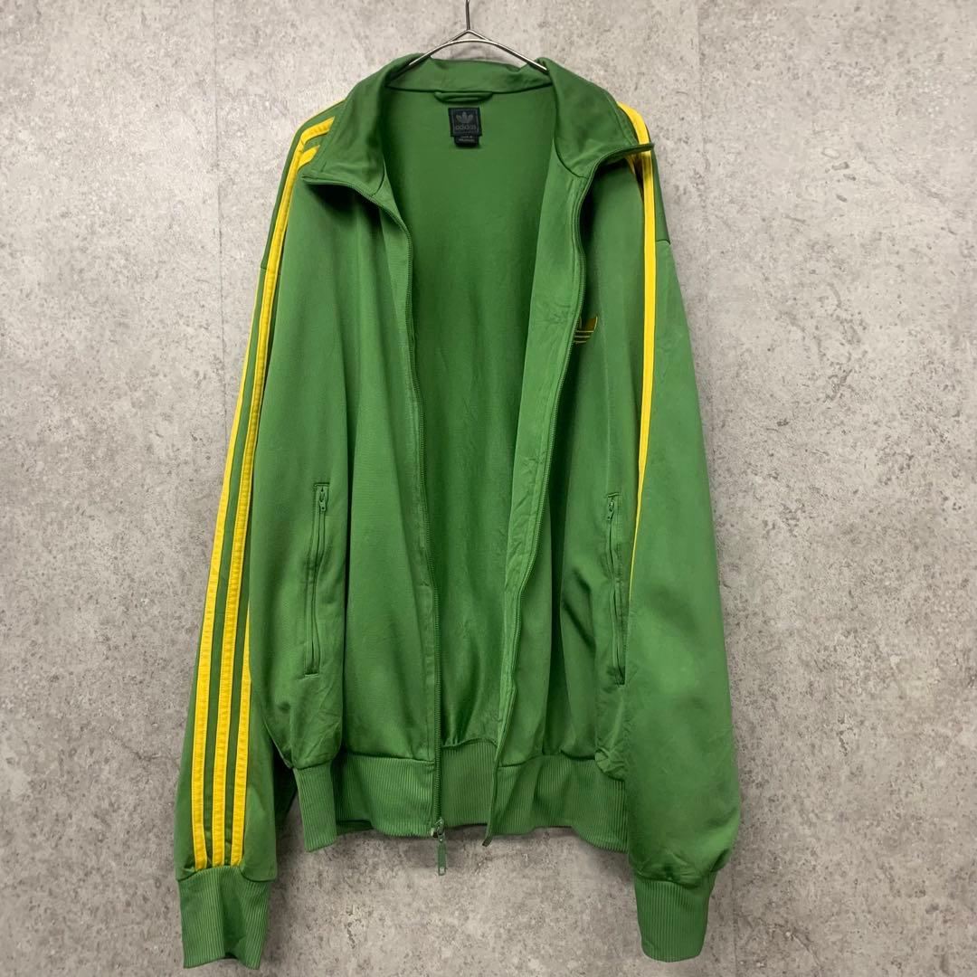 【レアカラーXL☆EU輸入90s】アディダス トレフォイル刺繍トラックジャケット