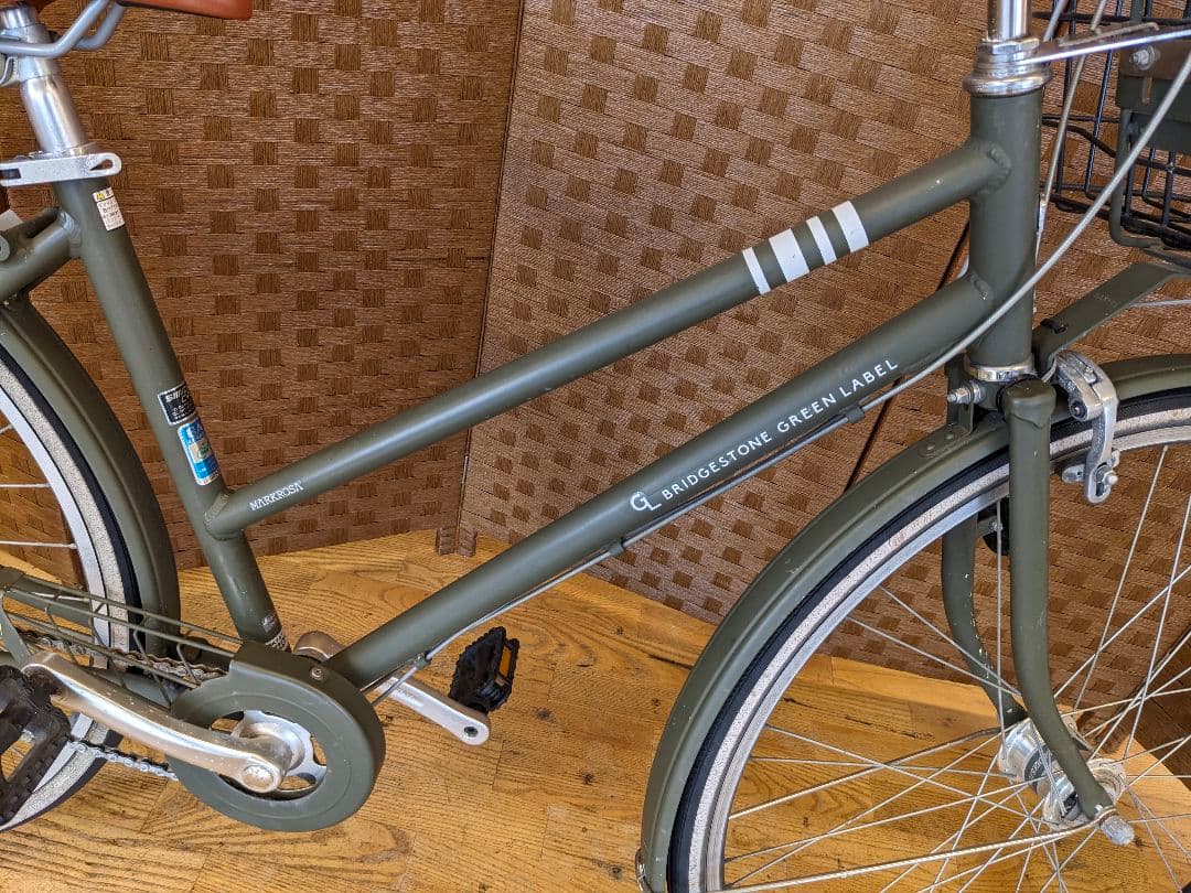 U068 自転車ブリヂストングリーンレーベルLEDオート