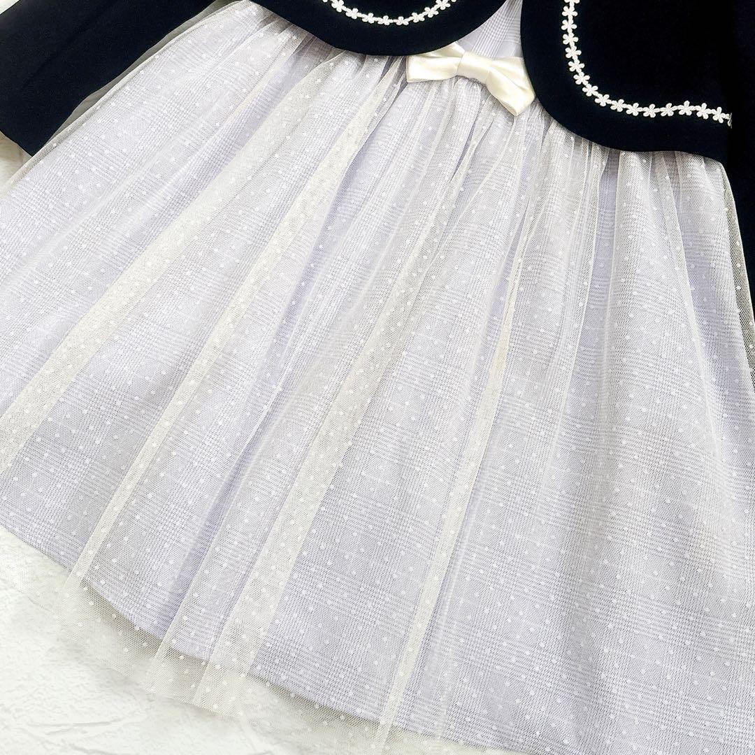 《美品》CHOPIN deux ドットチュールアンサンブル セレモニー パープル