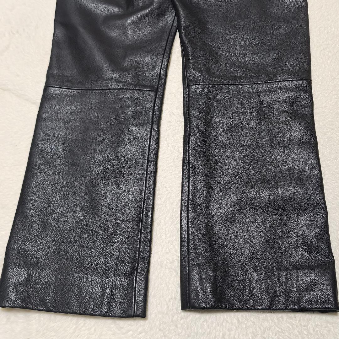 【ソースーンソイ】SRPレザーパンツ ライダースパンツ 本革 ブラック黒