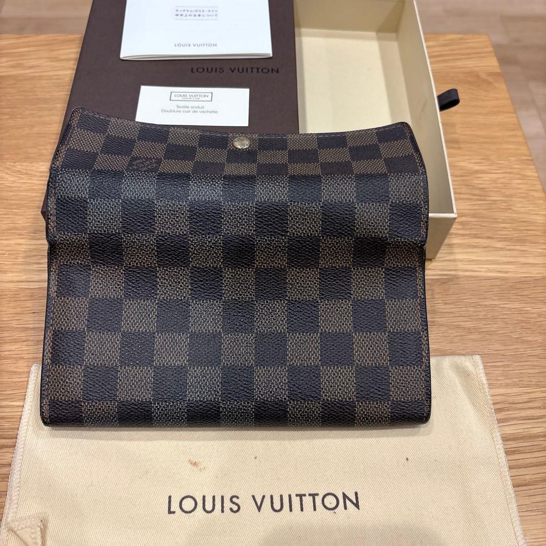 LOUIS VUITTON ダミエ・キャンバス 長財布　ポルトフォイユサラ