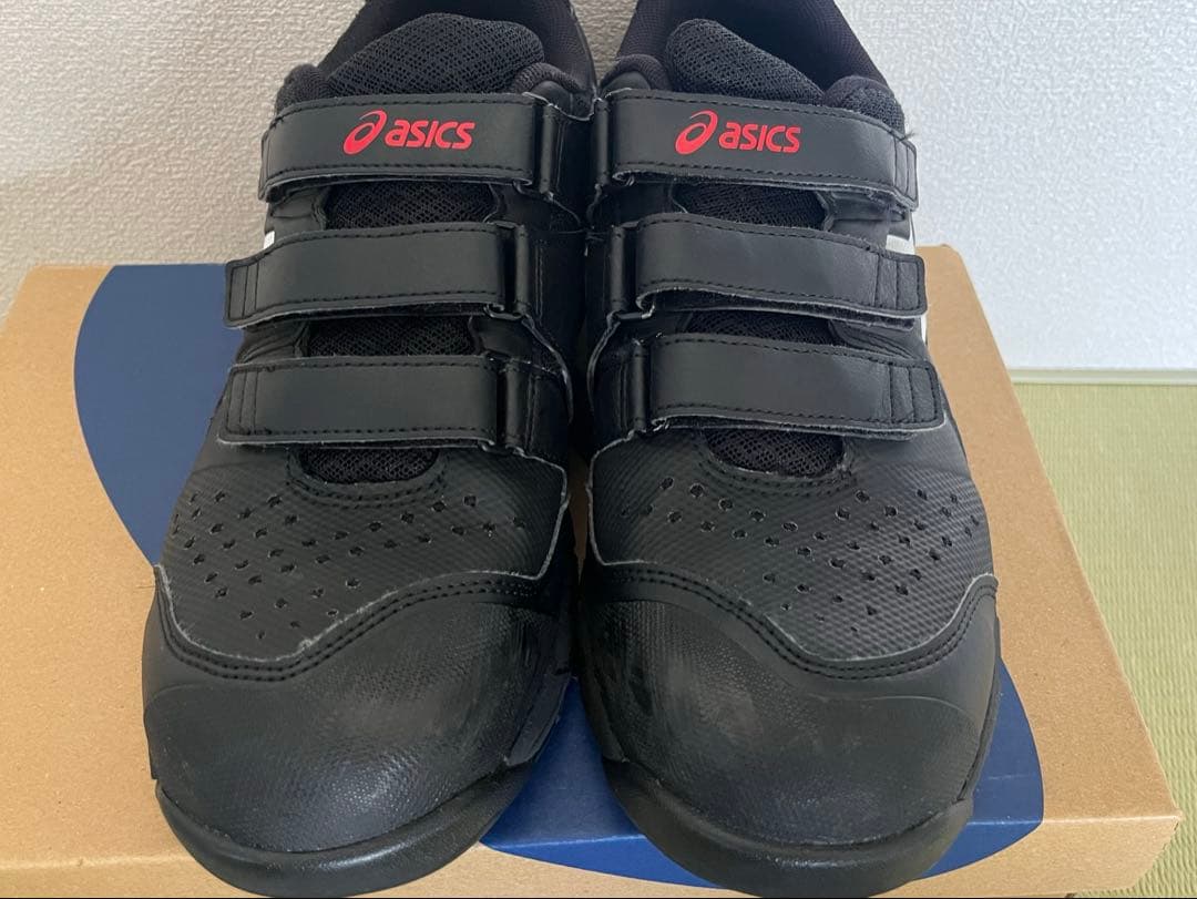 安全靴 アシックス ウィンジョブ CP112 黒 スニーカー 26.5cm