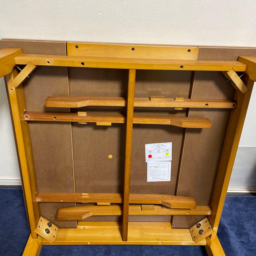 エクステンション　ダイニングテーブル　木製 伸縮可能 正方形ダイニングテーブル