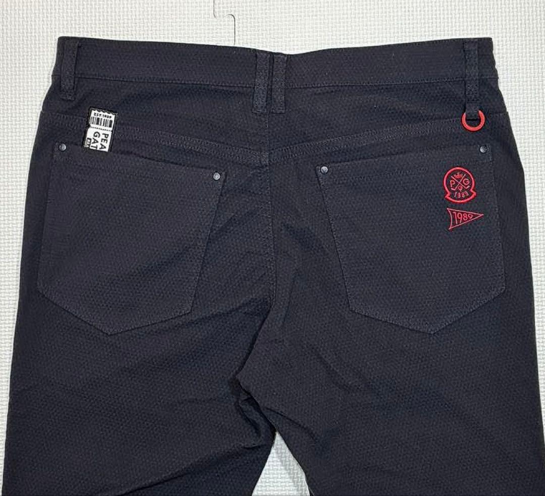 パーリーゲイツ ドビーピラミッド 表ピーチボンディング5Pパンツ（NAV／5）