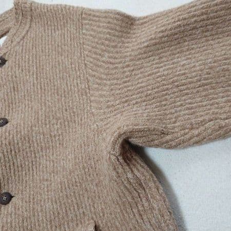 45R　アルル杢杢ニットのチロリアンコート　45rpm