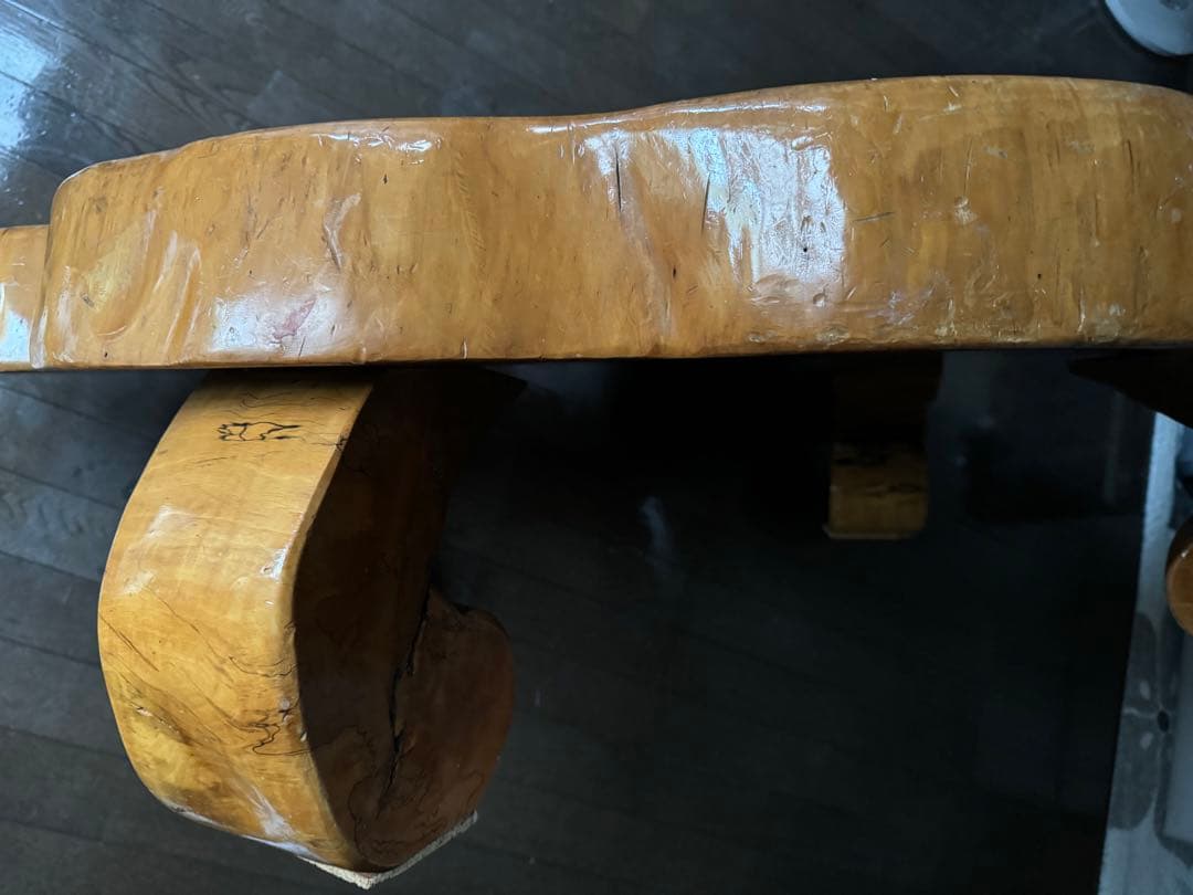 木製 亀型 テーブル 一枚板　お値下げしました