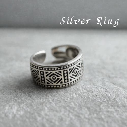 シルバーリング トライバル ヴィンテージ インディアン メキシカン