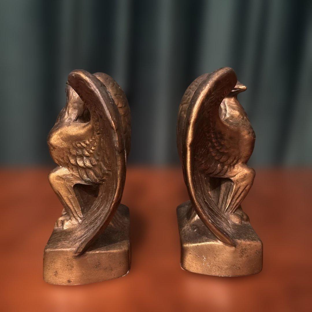 鷲　ブックエンド　アメリカ　USAビンテージ　アンティーク　真鍮？