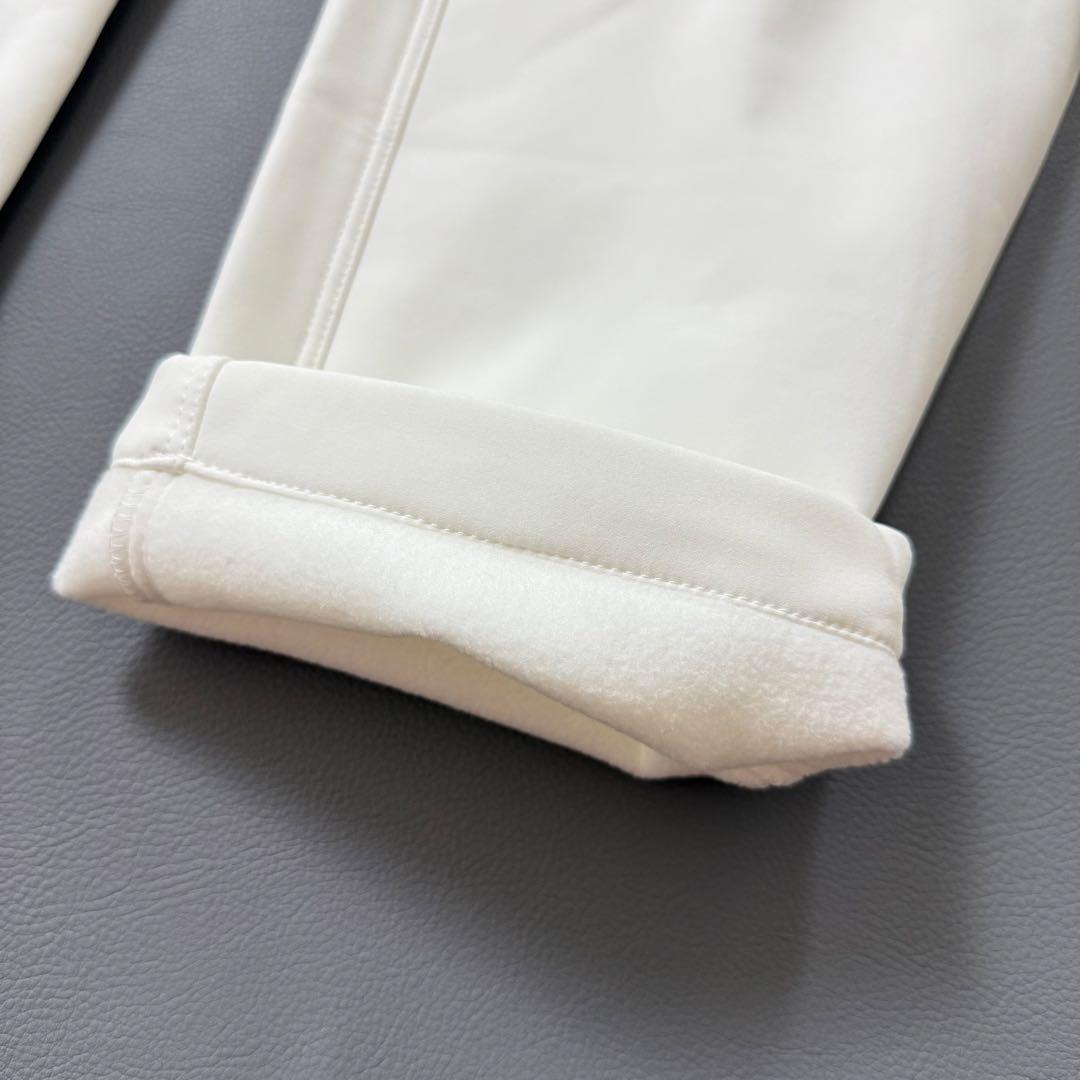 MUTA MARINE ボンディング パンツ 裏起毛 防風パンツ 白