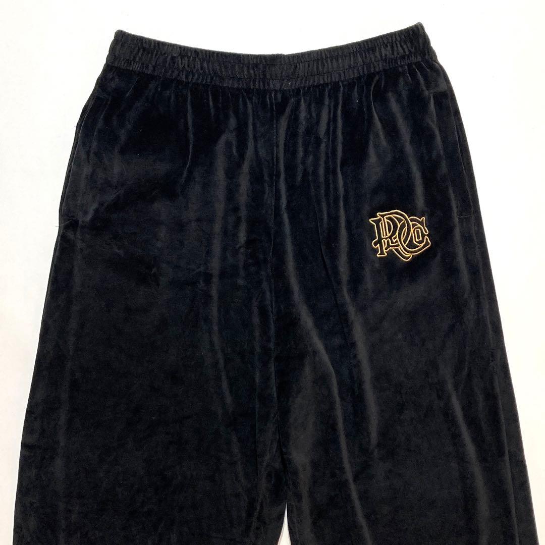 90s ROCA WEAR ベロア ジャージ セットアップ XL 黒 ゴールド - メルカリ