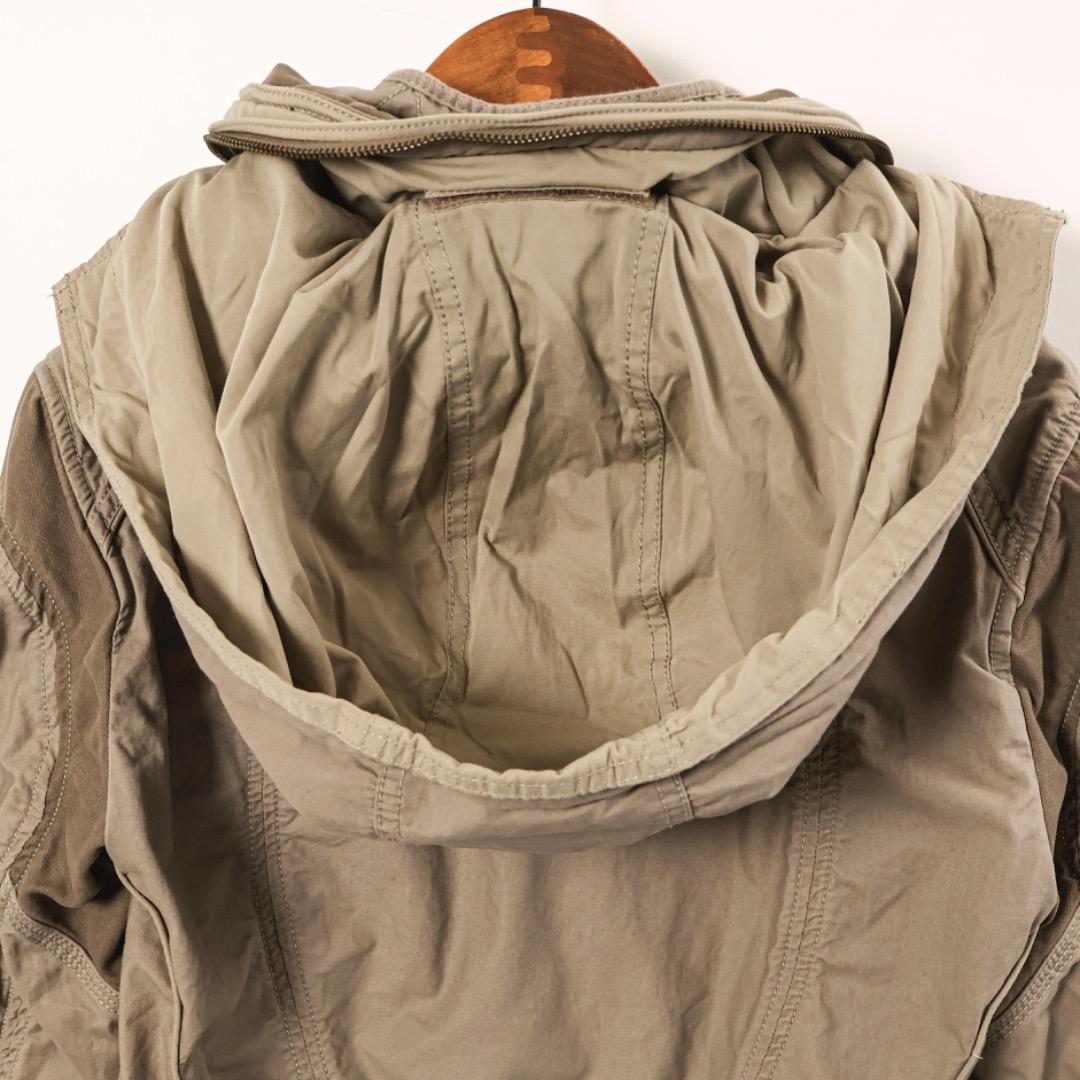 H3038-80◾️ゴア　ミリタリージャケット　フード収納襟