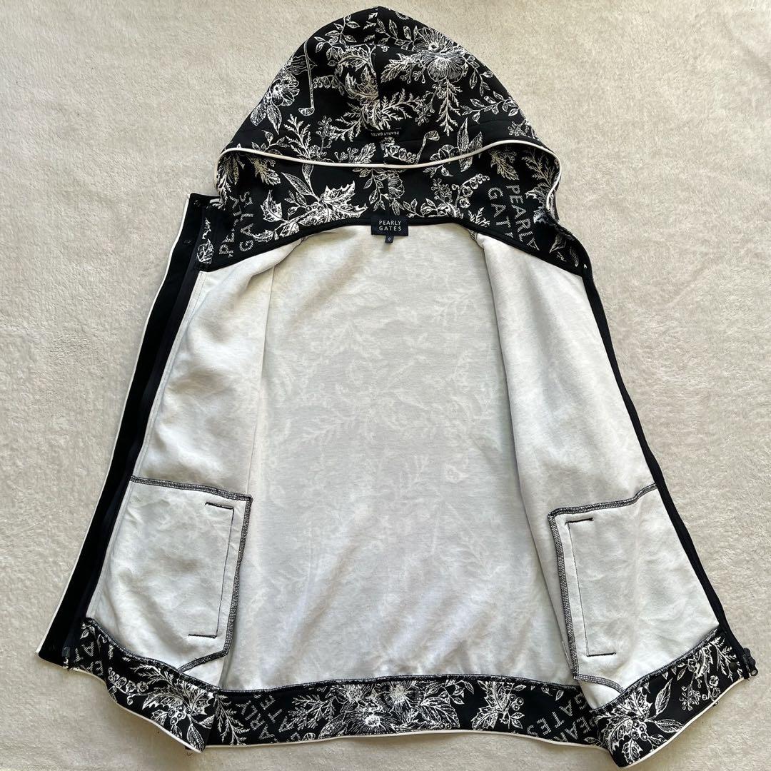 パーリーゲイツ 　近年モデル　花柄　パーカー　ジャケット　裏起毛