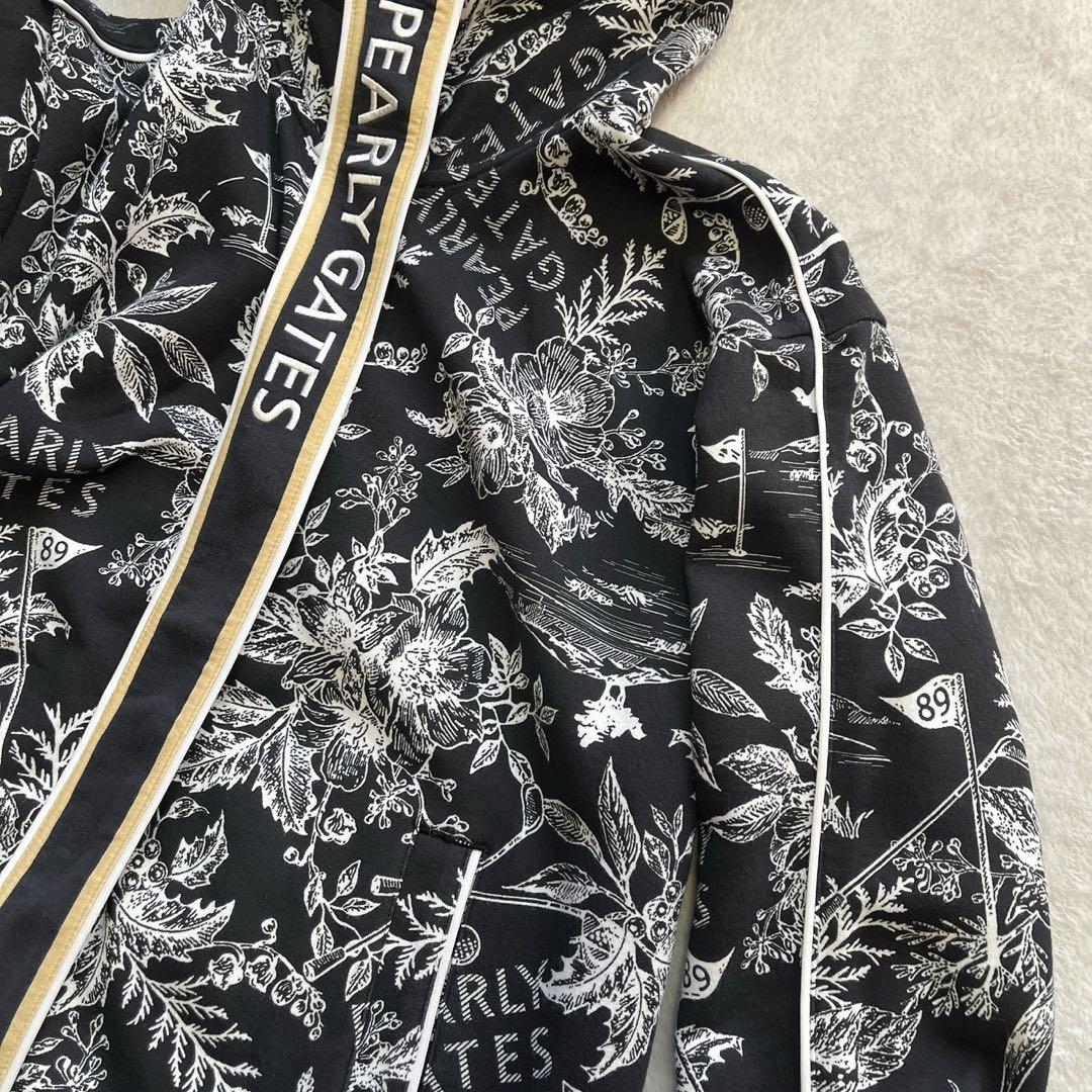 パーリーゲイツ 　近年モデル　花柄　パーカー　ジャケット　裏起毛