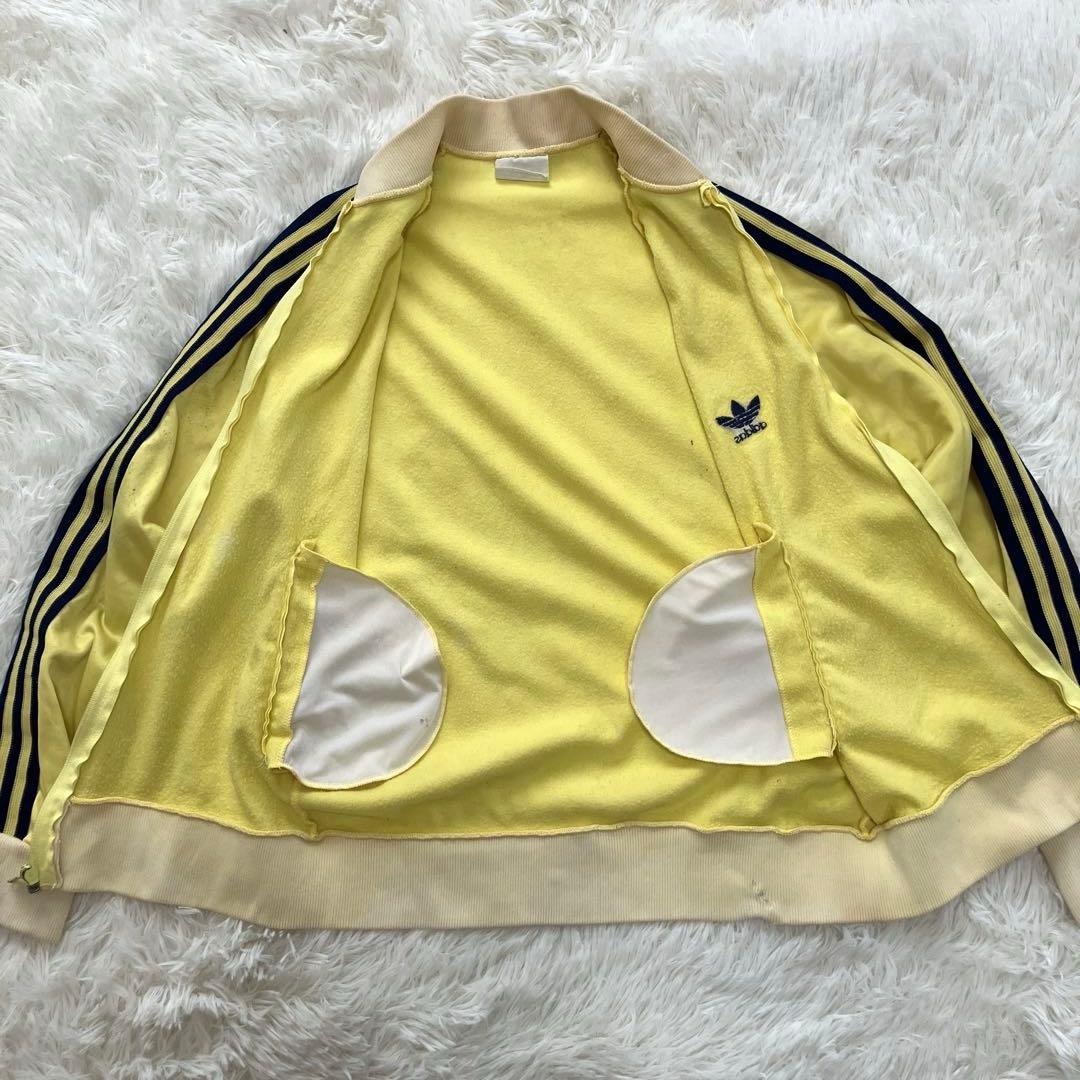 トップス adidas atptrackjacket yellow vintage 80s