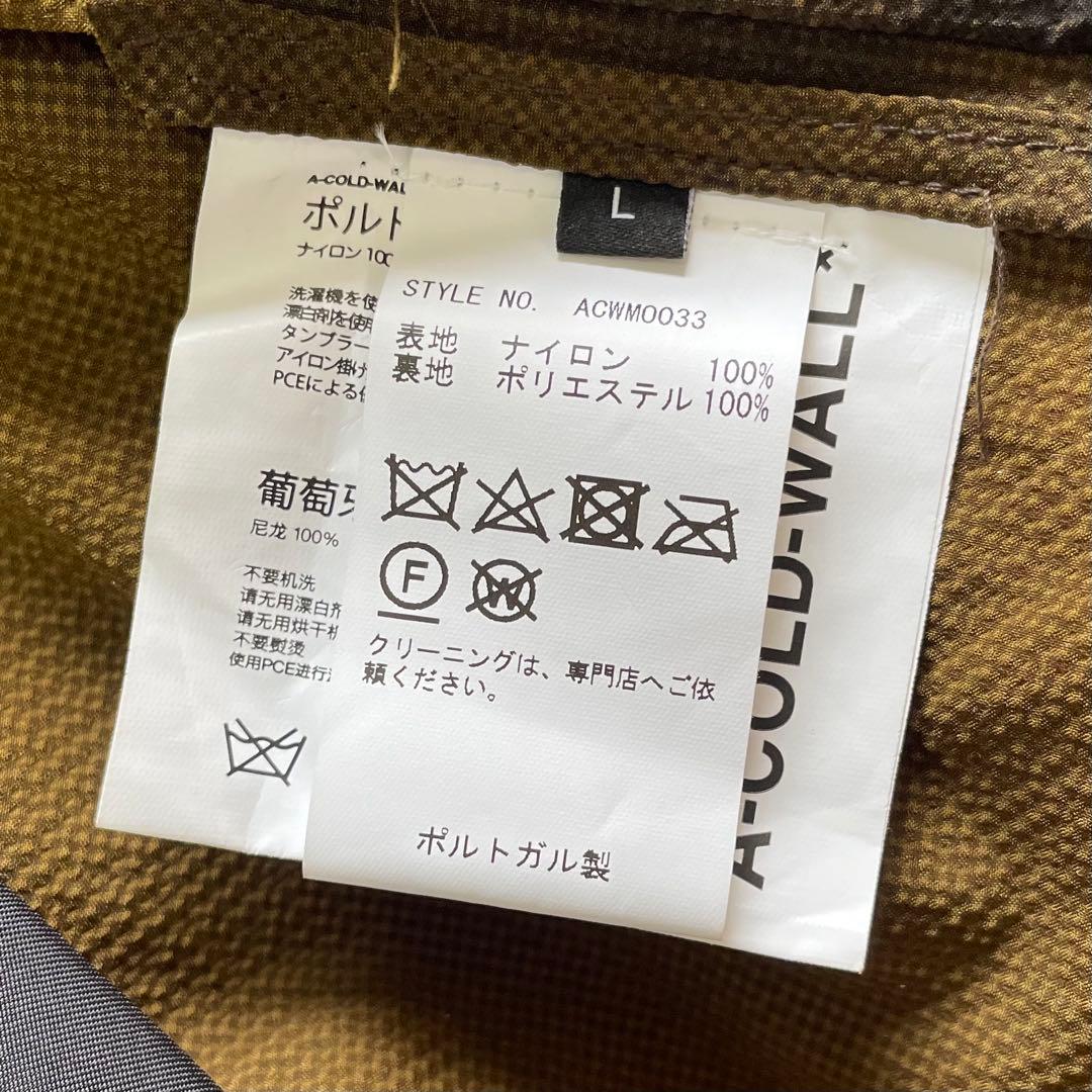 《 新品・タグ付き 》 A-COLD-WALLプリント モッズコート Lサイズ